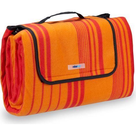Picknickdecke 200 x 200 cm gestreift 8