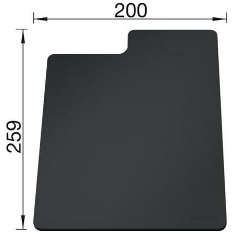 Blanco - Planche à découper pour évier SITYPad, Lava Grey 235900