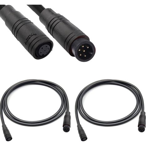 Câble d'extension 2-6Pin ebike Femelle et mâle Câble de vélo électrique Connecteur étanche 2pin pour éclairage/accélérateur/Frein de vélo électrique (1/5)
