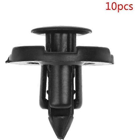 10 clips de fixation noirs en nylon pour panneaux de garniture (1/5)