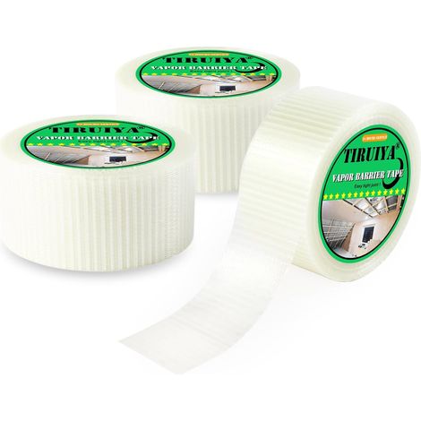 Vapour Barrier Tape, Flexible Tape for Vapor Barrier, Steam Brakes and Roofing Membranes - 5cm x 25m x 3 Rolls (1/5)