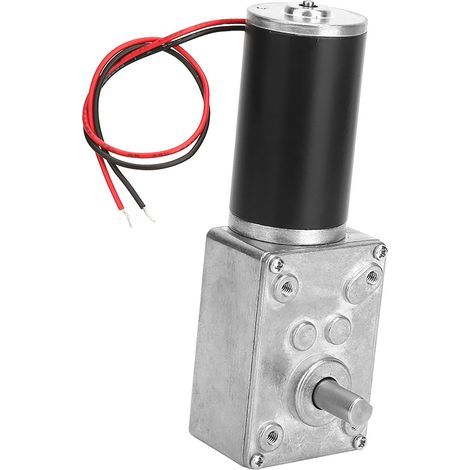 12V Reversible Gear Motor with Speed Reducer and 8mm Shaft (30RPM) (1/5)
