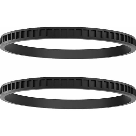 Set of 2 black rubber band saw belts, replacement belt for sewing machine belt compatible with DeWalt band saws model (1/5)