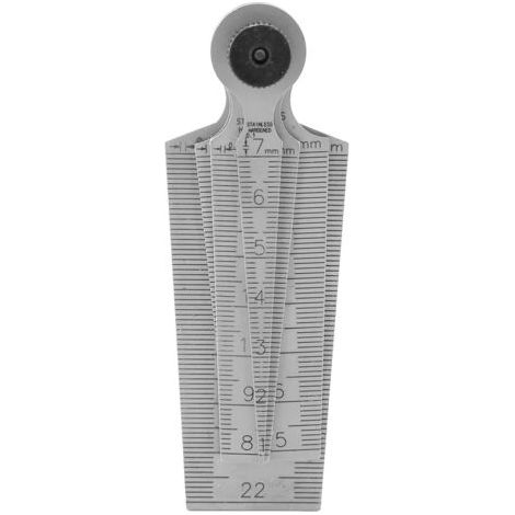 QORVA-Gauge conique, métrique du feeler 1  29 mm concepteurs en acier inoxydable Ingénieurs Taille pour l'espace de mesure
