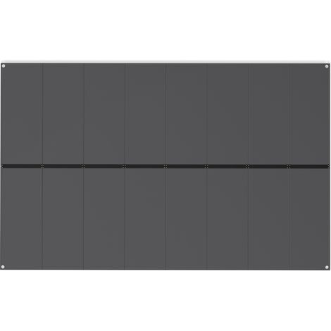 Tapis de Sol en Plastique pour Abri d'Outils, Lot de 16 Dalle Terrasse pour Patio avec Surface Antidérapante, Montage Facile, 343 x 215 CM (1/5)