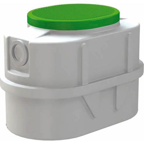 Bac dégraisseur polyéthylène 200L – Cuve étanche avec coudes plongeurs – Pour eaux de cuisine – Accessoire assainissement – Simop