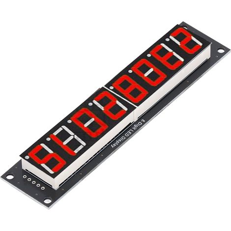 Module d'affichage LED 8 chiffres à segments, écran 0,56 pouce rouge, pilote 74HC595, panneau numérique (MRA167B). (1/5)