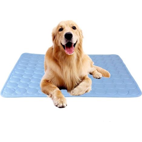 Tapis de refroidissement pour chien, tapis de refroidissement pour chat, coussin de refroidissement pour chats et chiens CoolCore, non toxique, bleu, m-Fei Yu (1/5)