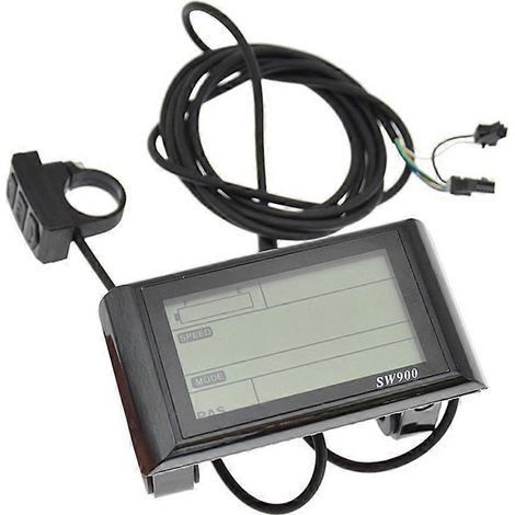 Compteur de vitesse filaire pour vélo électrique SW900 avec écran LCD 24-72 V (1/5)