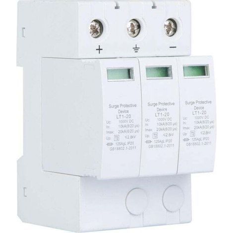 Dispositif de protection parafoudre photovoltaïque 3P 20 KA (1/5)