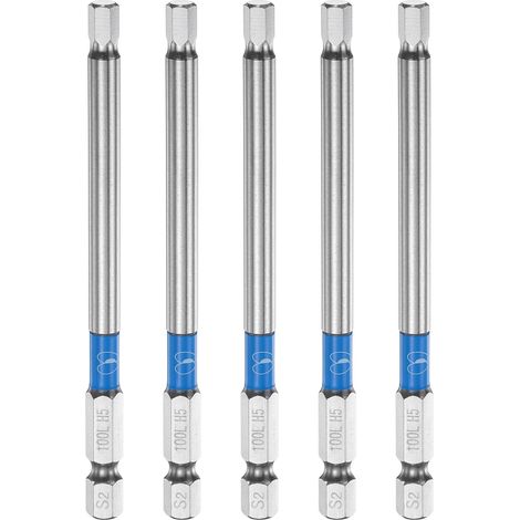 Embouts de tournevis à impact 5pièces 5mm 1/4" 6 pans S2 (1/5)