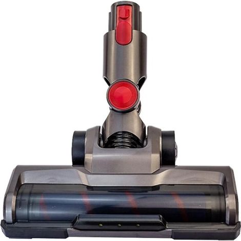 Rouleau brosse électrique compatible pour Dyson V8 Fluffy, tête de nettoyage pour sols, efficace sur les poils d'animaux et poussières.