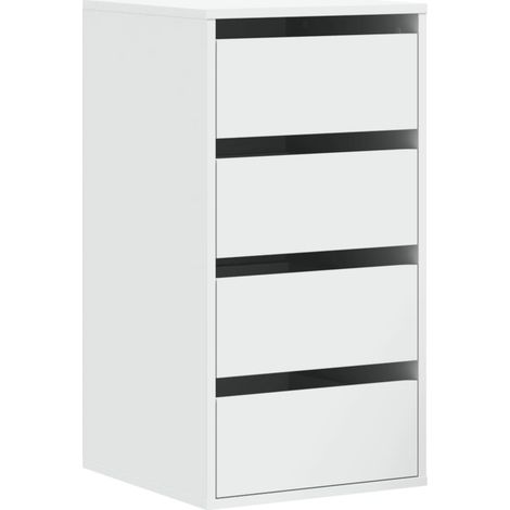 Corner Chest of Drawers White 40x41x76 cm Engineered Wood vidaXL
