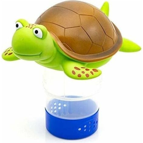 Distributeur de chlore flottant pour animaux de qualité supérieure pour tablettes chimiques compatible avec les onglets de 7,6 cm support de brome (tortue) (1/5)
