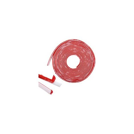 Moulure quart de rond flexible autocollante TPE 12x9mm, 6m, pour plinthes, murs, plafonds, sols