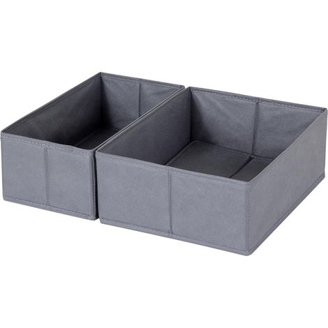 ORLISA Schubladen Organizer für PAX Kleiderschrank 50x35cm 2er-Set Grau (1/5)