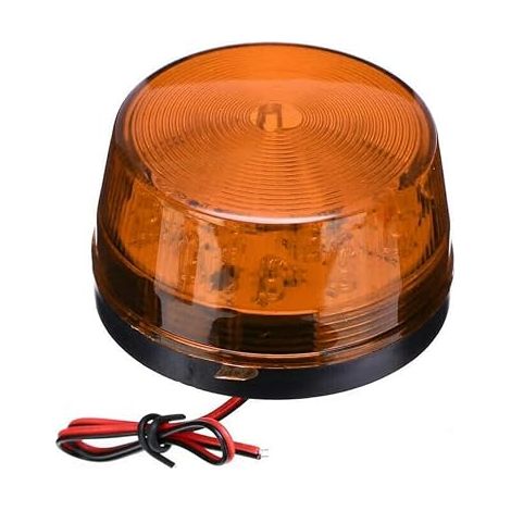 Girophare LED vehicule Voyant d'avertissement d'urgence à LED, lampe d'avertissement de lumière stroboscopique clignotante 12V pour la réparation de routes de remorque de voiture, Jaune (1/5)