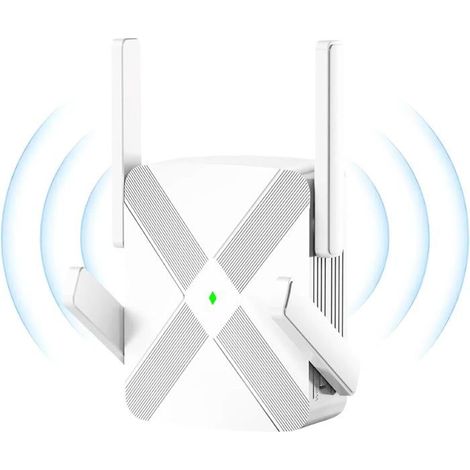 Wifi Extender Amplificateur De Signal 1200GbpsDouble Bande,Nouvelle Génération De Vitesses Jusqu'À 4X,Super Antenne Avec La Plus