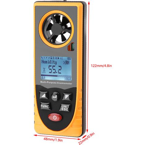 GM8910 Multifunktionales digitales Anemometer (Elektronisches Anemometer) (1/5)