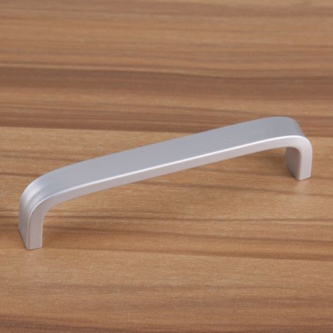 Poignées de porte en alliage d'aluminium, finition mate, quincaillerie pour meuble de cuisine et armoire, entraxe 96 mm, solide (1/5)