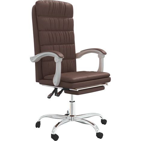Maison Exclusive - Silla de oficina reclinable cuero sintético ma