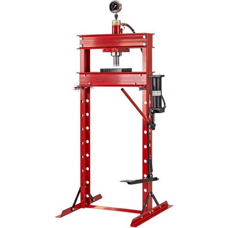 Dema – Presse hydraulique 20T – Course vérin 180 mm – Hauteur réglable jusqu'à 950 mm – Ancrage au sol possible – Guide précis