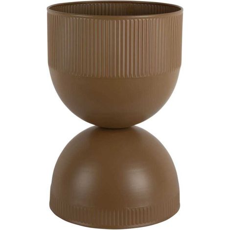 Cache pot en métal réversible Tonar Marron - M (1/4)