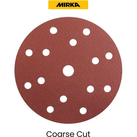 Disque abrasif Coarse Cut ø150mm 15 trous grain 40 - MIRKA - Bte 50 - 4061105040