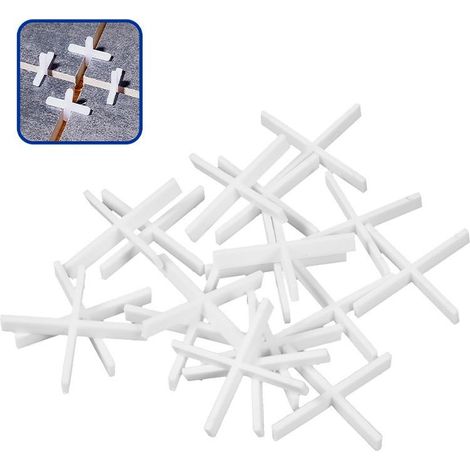Croisillons pour carrelage 5 mm (sachet de 100 unités) WADFOW, matériau polypropylène, pieds incassables