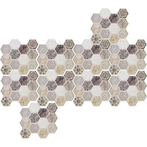 10 autocollants adhésifs PVC pour décoration murale, stickers carreaux de salle de bain, déco maison (1/5)