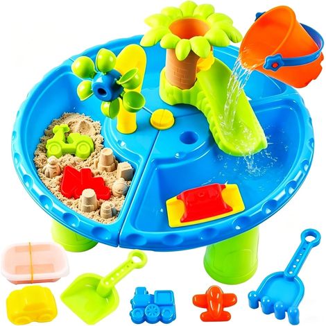 3 4 5 6 7 8 Year Old Kids Games 3 Year Old Kids Toy 4 Year Old Water Sand Table Outdoor Activity Table Water And Sand Gift 3-8 Years Girl Boy (1/5)
