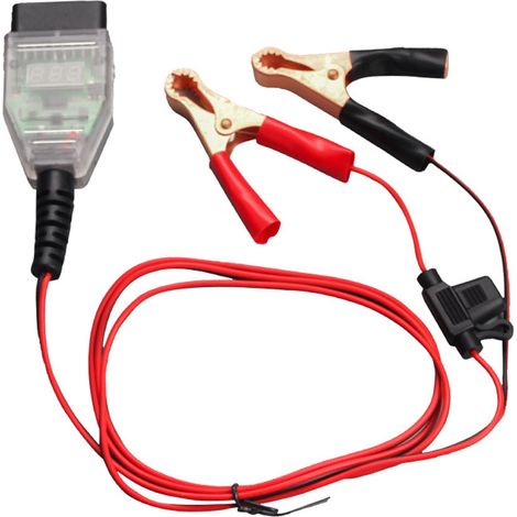 Lot mémoire OBD pour voiture, détection fuite batterie, outil diagnostic auto avec 2 pinces (1/5)