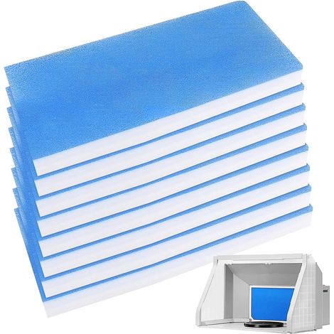 Lot de 8 Filtres pour Cabine de Peinture Aérographe, 40 x 18 x 1,3 cm, Filtre d’Extraction Fibre de Verre Compatible avec B400DC, B420DCK – Remplacement pour Cabine Pulvérisa (1/5)