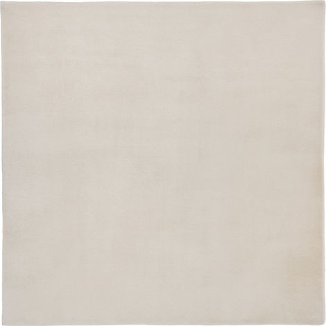 Area Rug Light Beige Faux Fur 160 x 160 cm High Pile Square Living Room Polyester Backing Modern VANTIRA (1/5)