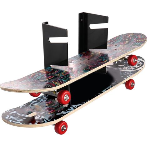 Support mural pour skateboard : 3 étages acrylique - Rangement et exposition pour garage, salon (1/5)