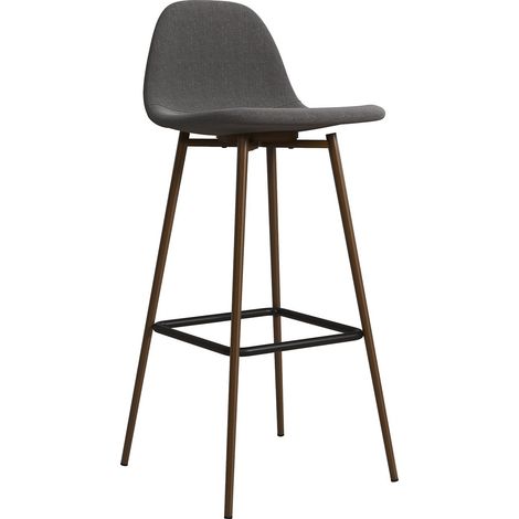 Tabouret de bar en tissu gris foncé (1/5)