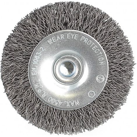 Brosse Circulaire D50x17x6 Fil Acier Ondulé (1/2)