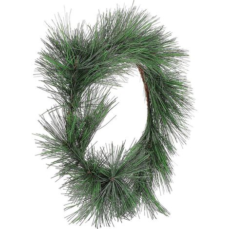 Guirlande artificielle d'aiguilles de pin vertes en PVC pour décoration de Noël (1/5)