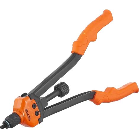 Herramienta para tuercas remachables, construcción de acero inoxidable, compatibilidad versátil, color negro. (1/2)