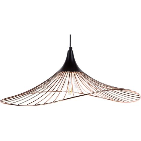 Lampada Color Rame con Paralume in Filo Design Industriale Mazaro (1/5)