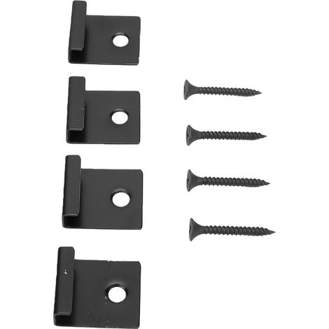Clips de Démarrage de Terrasse Clips de Démarrage de Terrasse en Acier Inoxydable 50 Pièces 28 X 25 Mm avec Vis Autotaraudeuses de 1 Mm d'épaisseur pour l'installation de Réparation de de (1/5)