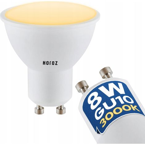 Ampoule LED GU10 8W 610 lm 3000K blanc chaud - Horoz Electric PLUS-8