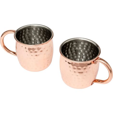 Lot de 2 Chopes "Moscow Mule" 47cl Bronze