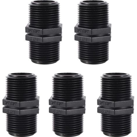 Stück BSP-Schlauchverschraubungen 3/4" x 3/4" Außengewinde für Gartenbewässerungssysteme (1/5)