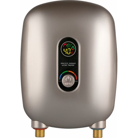 220v Durchlauferhitzer Warmwasserspeicher Warmwasserbereiter Tankless Sofortiger Durchlauferhitzer 6500W (Gold Drehknopf) (1/5)