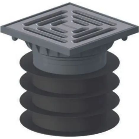 DALLMER Sumidero de suelo Pronto K, DN 125, 120 x 120 mm, 700384