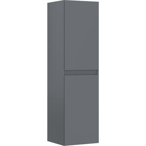 Armoire de Salle de Bain "Nest 40 v2" - 40 x 32 x 138 cm - Matte Grey (1/3)