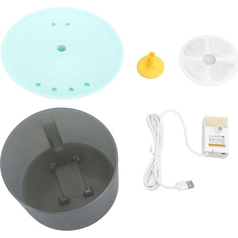 Fontaine à eau pour chat silencieuse, distributeur automatique translucide avec filtration en circulation pour petits et moyens chiens, Type 3 (1/5)