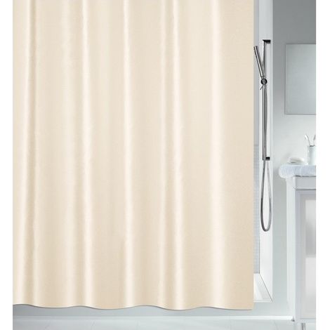 Cortina de ducha Poliéster SHINE 120x200cm Beige efecto satinado Spirella