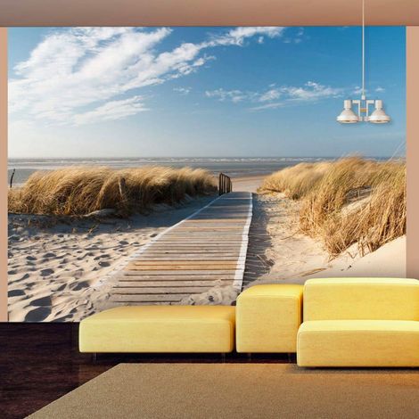 Papier peint plage mer du nord, langeoog - 250 x 193 cm
